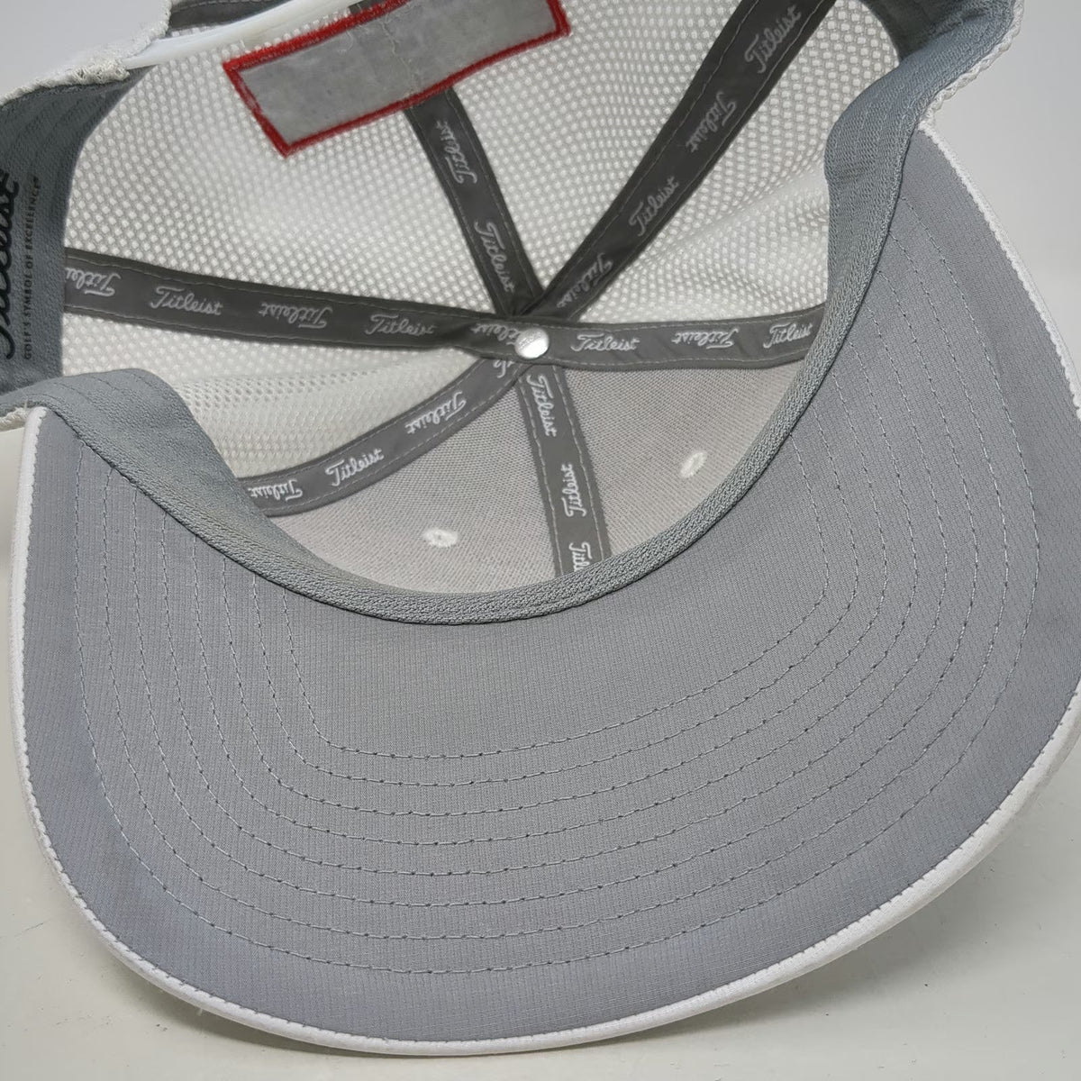 Titleist Trucker Hat White One Size Mesh Snapback Pro V1 FJ Logo Golf Headwear