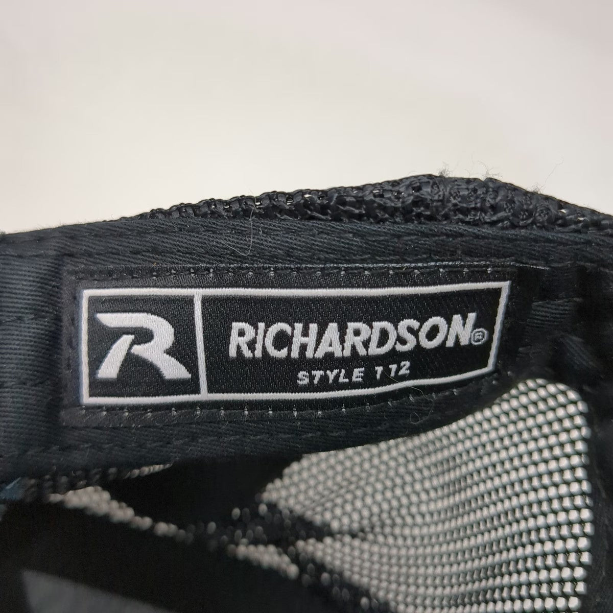Richardson Trucker Hat Gray One Size Border States Logo Mesh Back Snapback