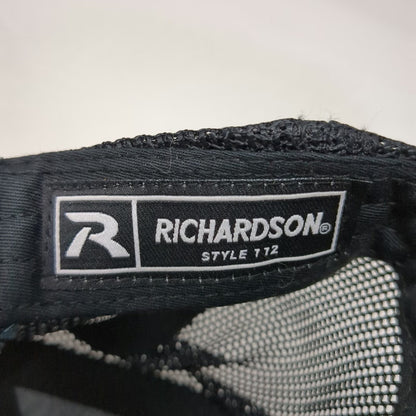 Richardson Trucker Hat Gray One Size Border States Logo Mesh Back Snapback
