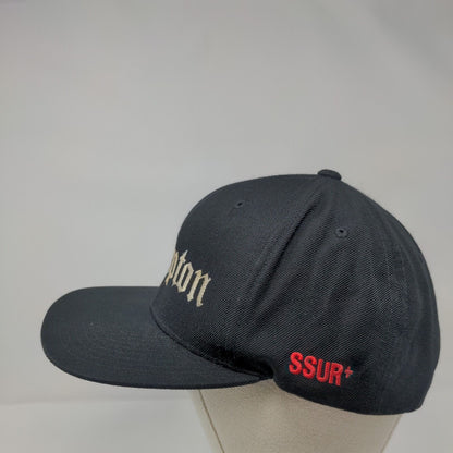 Compton SSUR+ Snapback Hat Black OS Adjustable Embroidered The Classics Yupoong