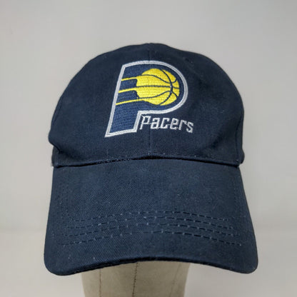 Indiana Pacers Men's Strapback Hat Blue Adjustable Embroidered Logo Cotton