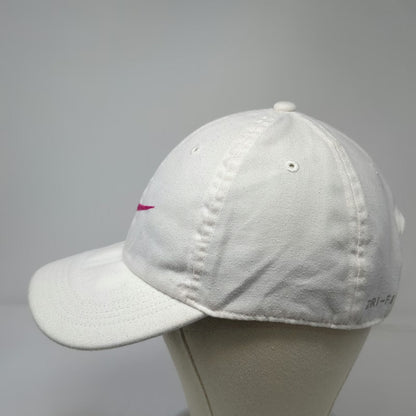 Nike Baseball Cap White One Size Pink Swoosh Heritage86 Dri-Fit Adjustable hat