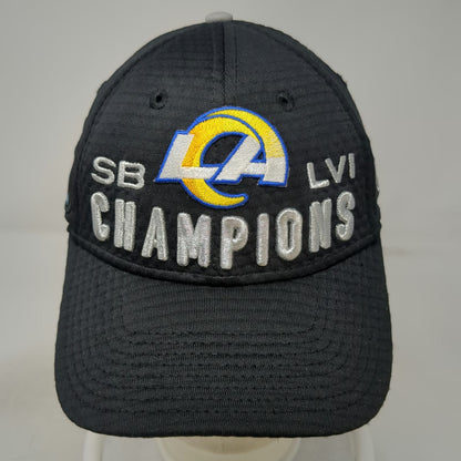 Los Angeles Rams NFL New Era Snapback Black One Size Super Bowl LVI Champion Hat