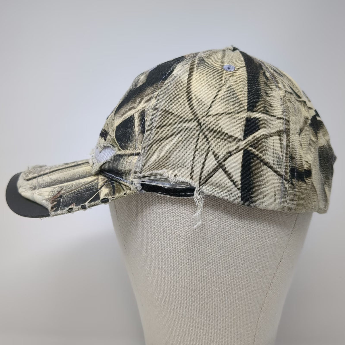 Hoxer Headwear Baseball Cap Beige Green One Size Camo Idaho Sand & Gravel Hat