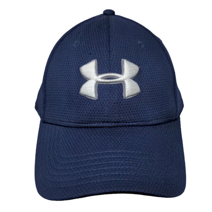 Under Armour Fitted Hat Blue Large/XL Embroidered Logo Vent Holes