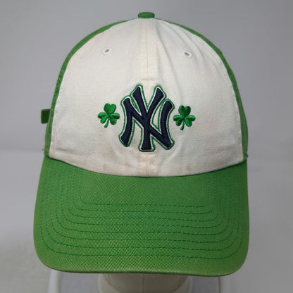 New York Yankees MLB Twins Enterprise Green Baseball Cap OSFA Shamrock Logo Hat