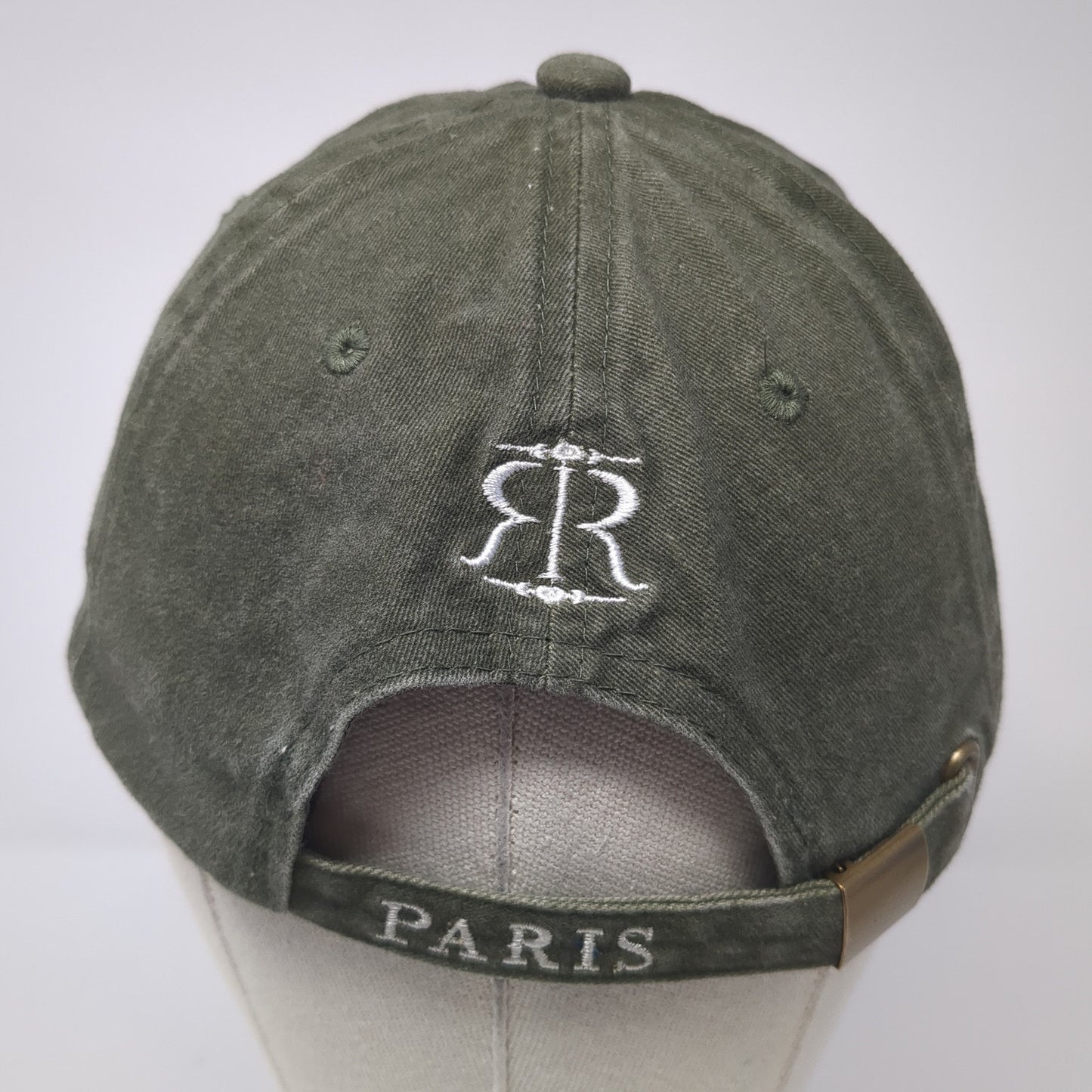 Paris Original Baseball Cap Green One Size Adjustable Distressed Robin Ruth