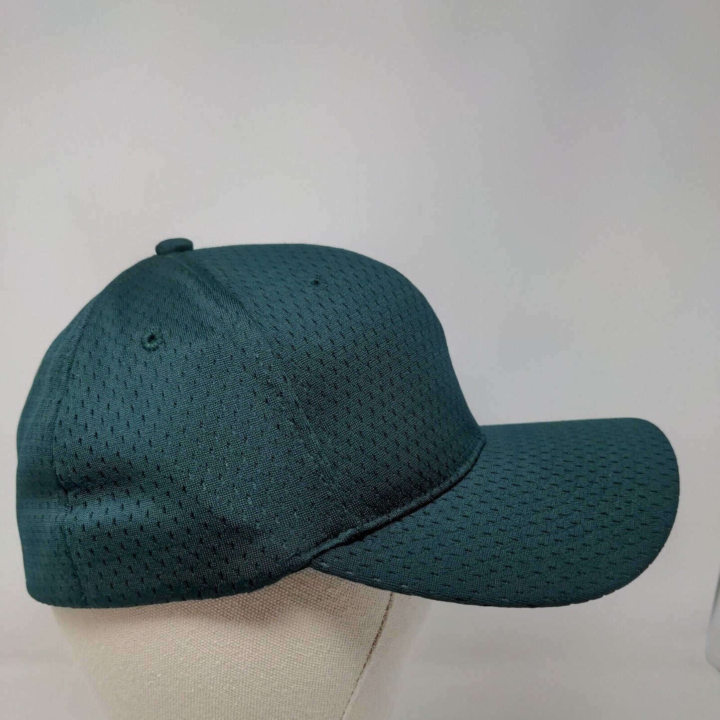 Pacific Pro Series Fitted Hat S-M Green Vented Holes 6 Panel Blank Polyester