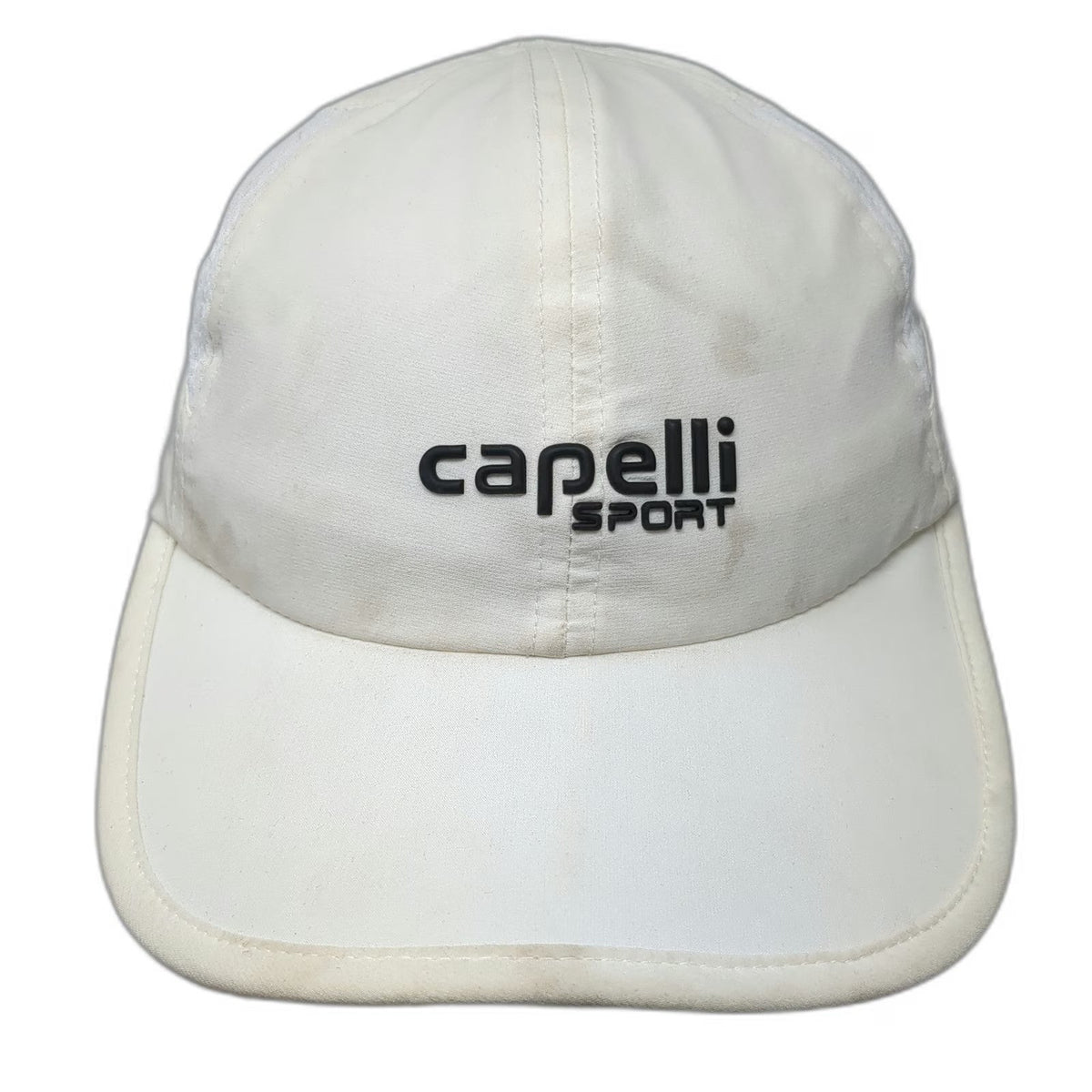 Capelli Sport Baseball Cap White One Size Mesh Vents Strapback Athletic Hat