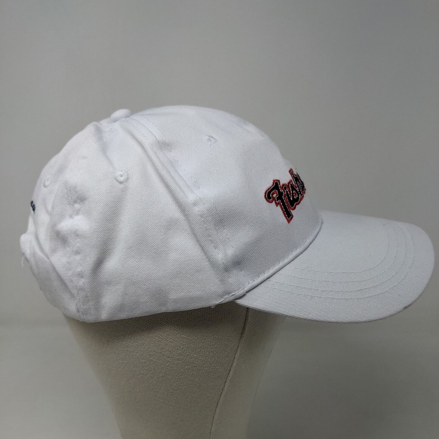 New Hampshire Fisher Cats Men's Strapback Hat White Adjustable Embroidered Logo