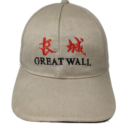 Baseball Cap Beige One Size Great Wall of China Tourism Souvenir Strapback Hat