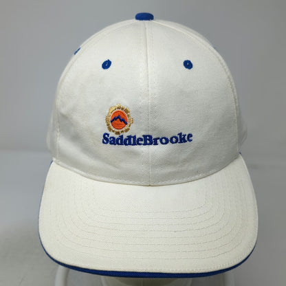 Town Talk SaddleBrooke White Baseball Cap One Size Strapback Mountain Logo Hat