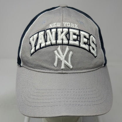 Fan Favorite New York Yankees MLB Baseball Cap Gray Blue One Size Strapback Hat