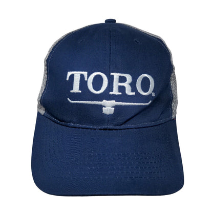 TORO Snapback Mesh Back Hat Blue One Size Embroidered Colorblock