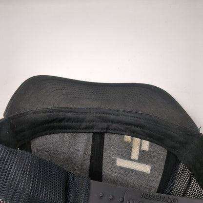 Richardson Snapback Trucker Hat Black OSFA Adjustable Embroidered Mesh Back