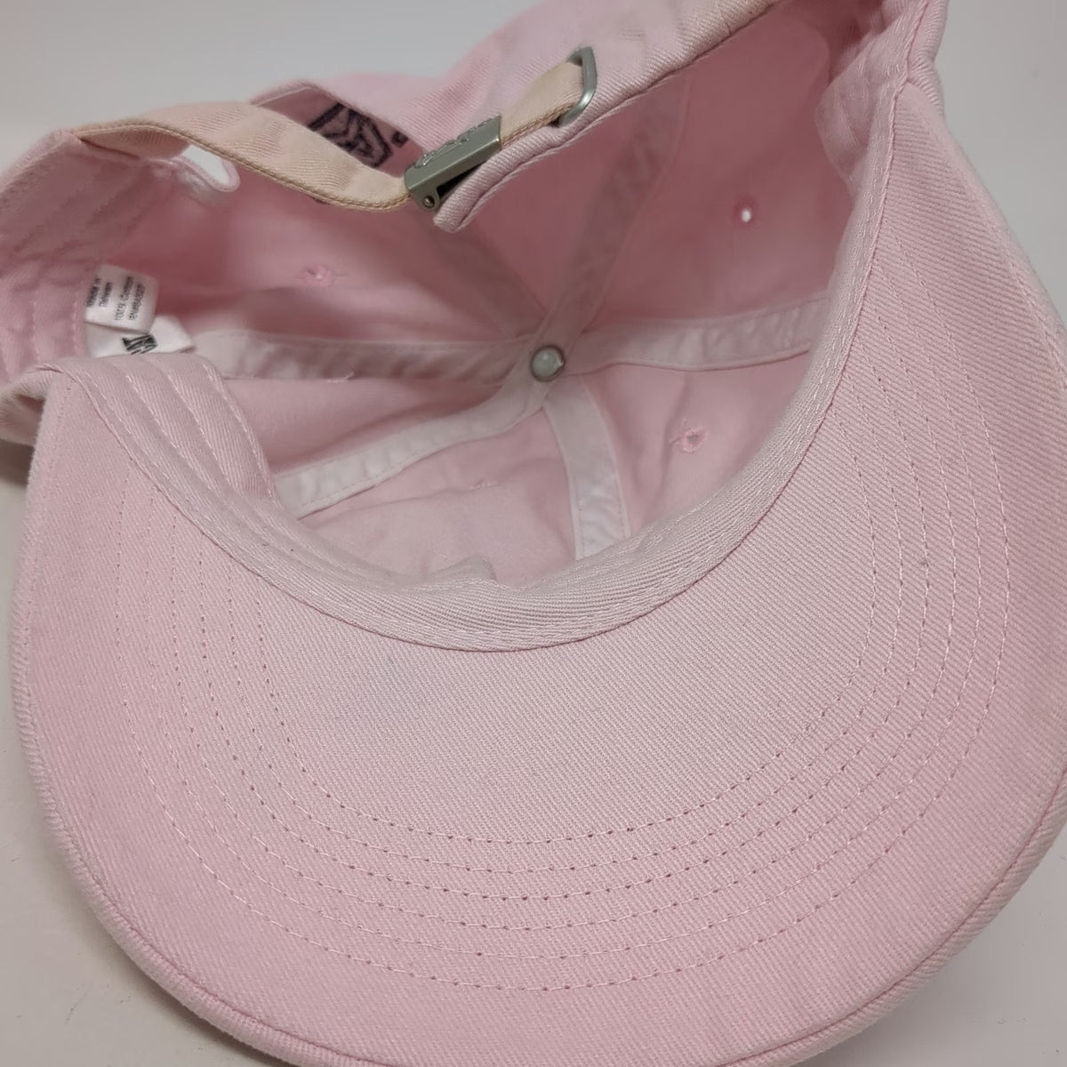 Caterpillar Baseball Cap Pink One Size CAT Logo Embroidered Slideback Cotton Hat