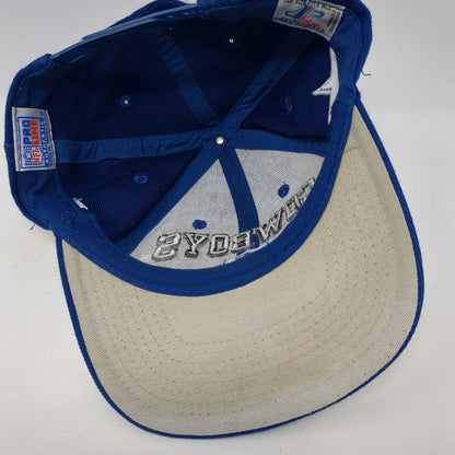 Logo Athletic Dallas Cowboys NFL Pro Line Snapback Hat Blue Vintage Side Hits