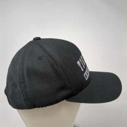 Tigers Baseball Strapback Hat Black One Size Pacific Headwear 6 Panel
