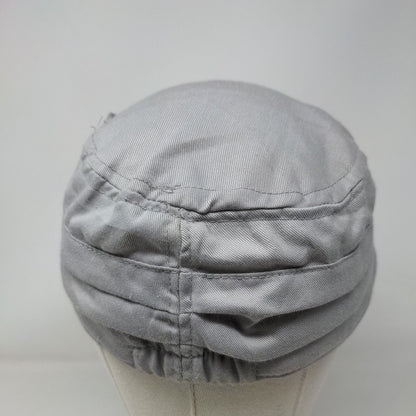 Unbranded Fitted Cadet Army Cap Hat Gray One Size Solid Bow Butterfly