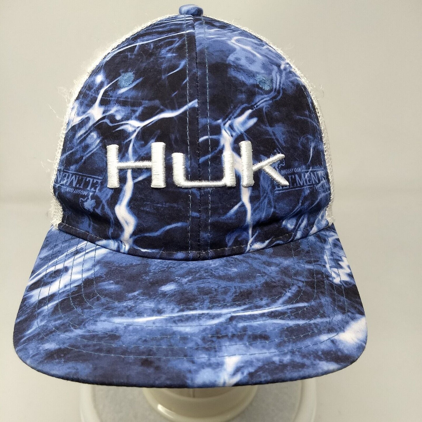 Huk Snapback Trucker Hat Multi OSFM Mesh Back Camo Embroidered Fishing