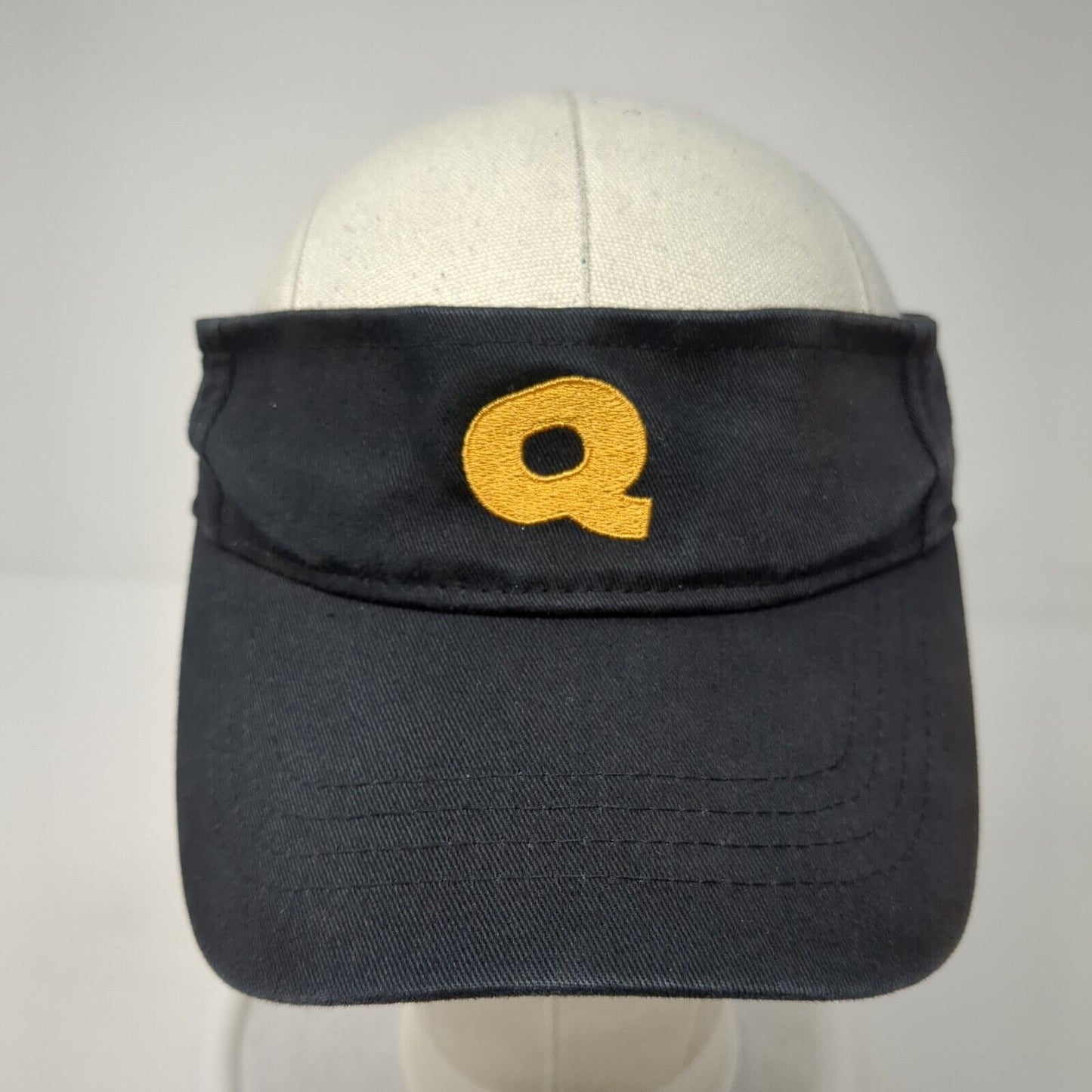 Qdoba Strapback Sun Visor Hat Black One Size Adjustable Embroidered