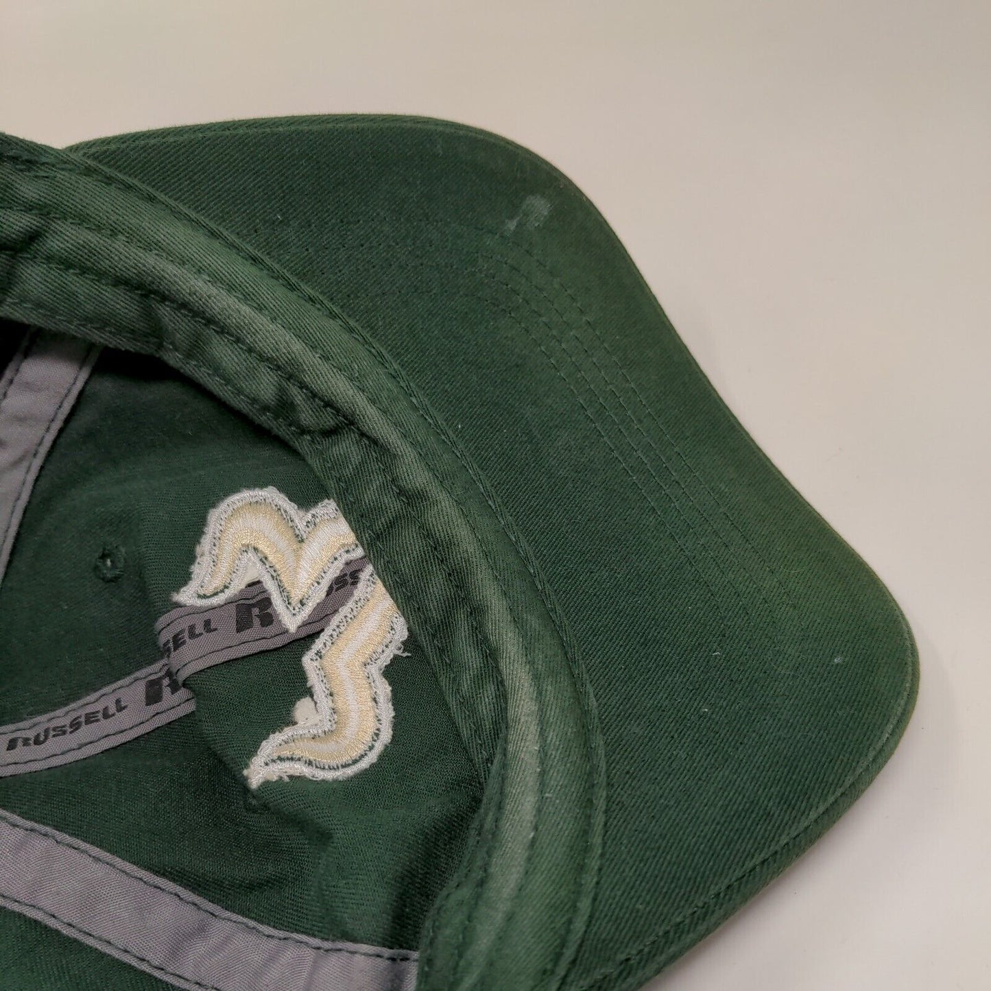 USF Florida Bulls Slideback Hat Green OSFA Russell Athletic Embroidered Logo