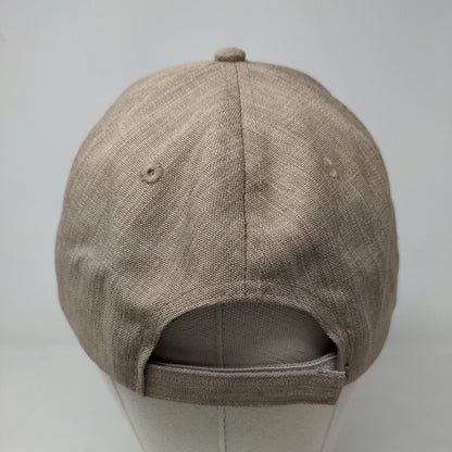 Hit Wear Men's Strapback Hat Tan Size OSFA Embroidered Old Row Logo Polyester