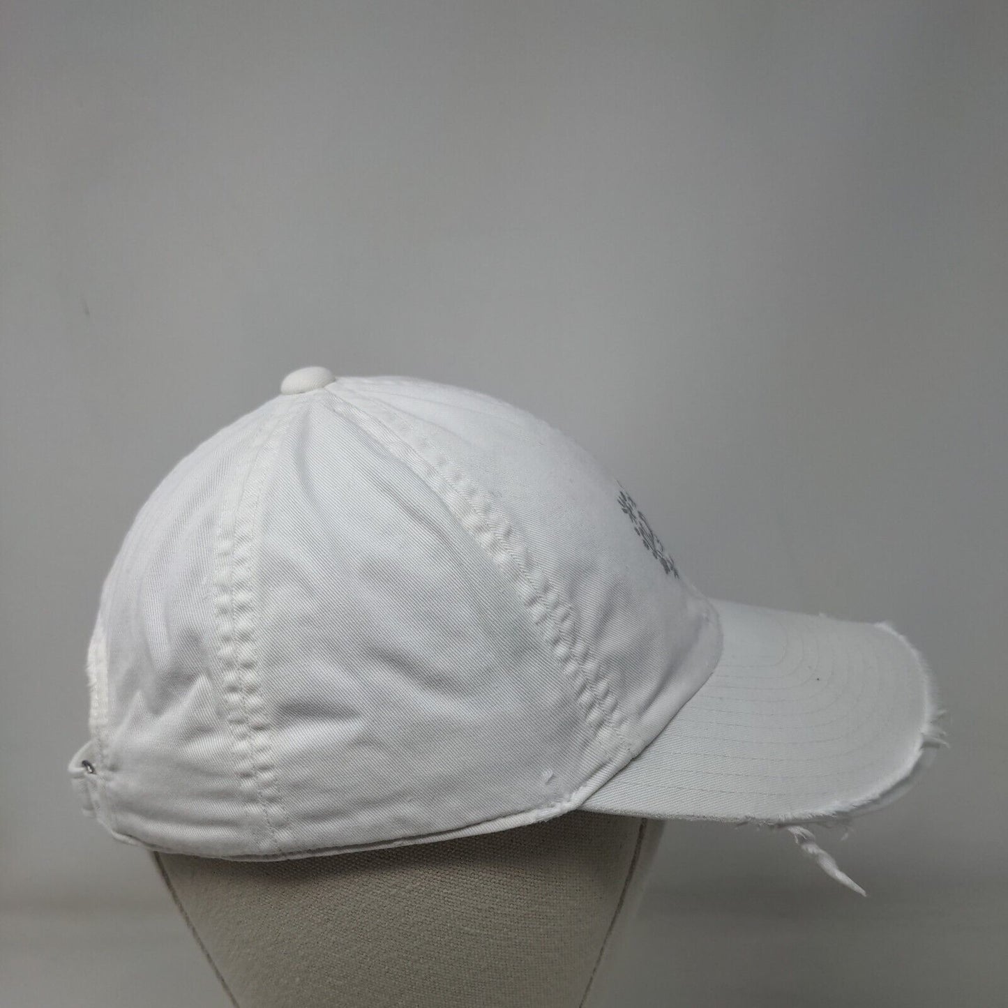 Old Navy Glitter Strapback Hat White S/M Adjustable Solid 6 Panel