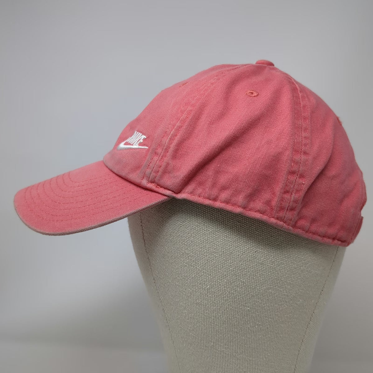 Nike Heritage 86 Baseball Cap Pink One Size Adjustable Slideback Logo Swoosh Hat