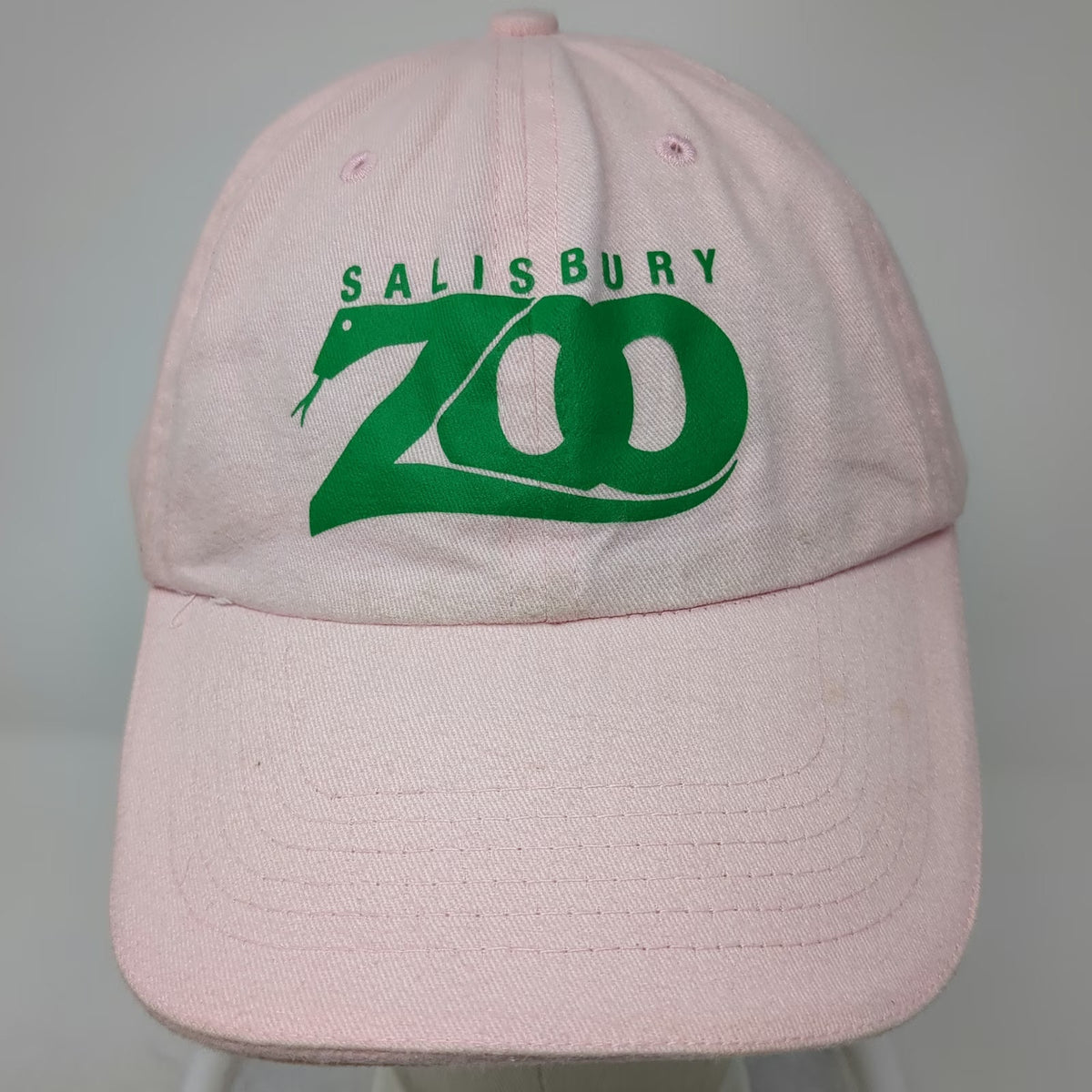 Norwood Baseball Cap Pink Green One Size Salisbury Zoo Graphic Strapback Hat