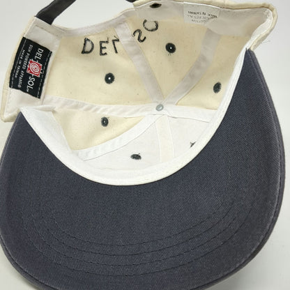 Del Sol Baseball Cap Beige Blue One Size St. Thomas USVI Cotton Slideback Hat
