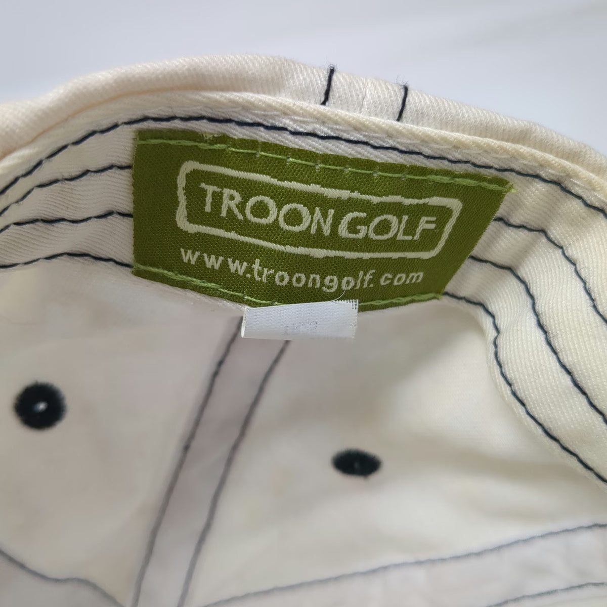 Troon Golf Baseball Cap White One Size The Phoenician Phoenix Logo Contrast Hat