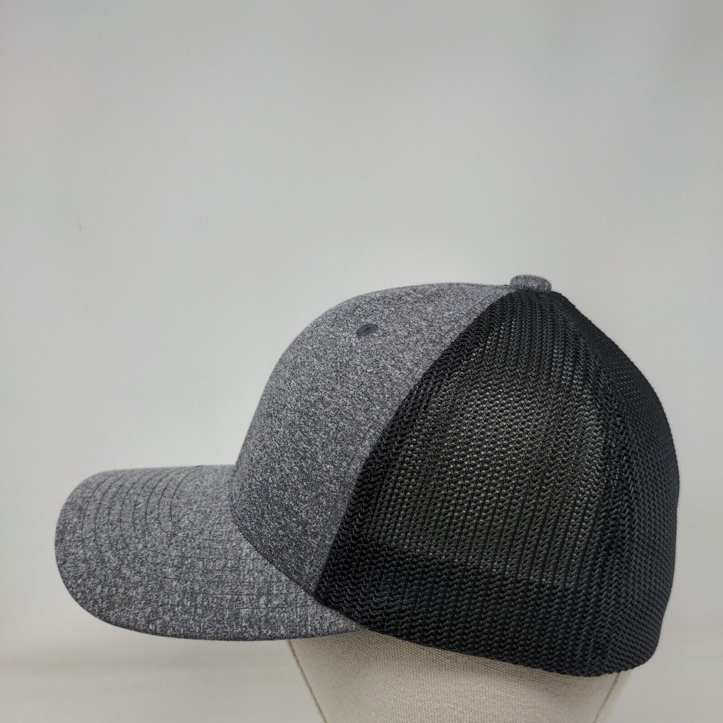 Yupoong Flexfit Fitted Mesh Back Trucker Hat Gray OSFA Colorblock