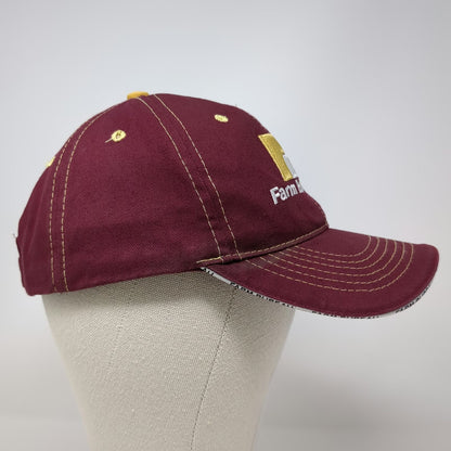 Buck's Athletic Red Baseball Cap One Size Farm Bureau Ins Idaho Strapback Hat