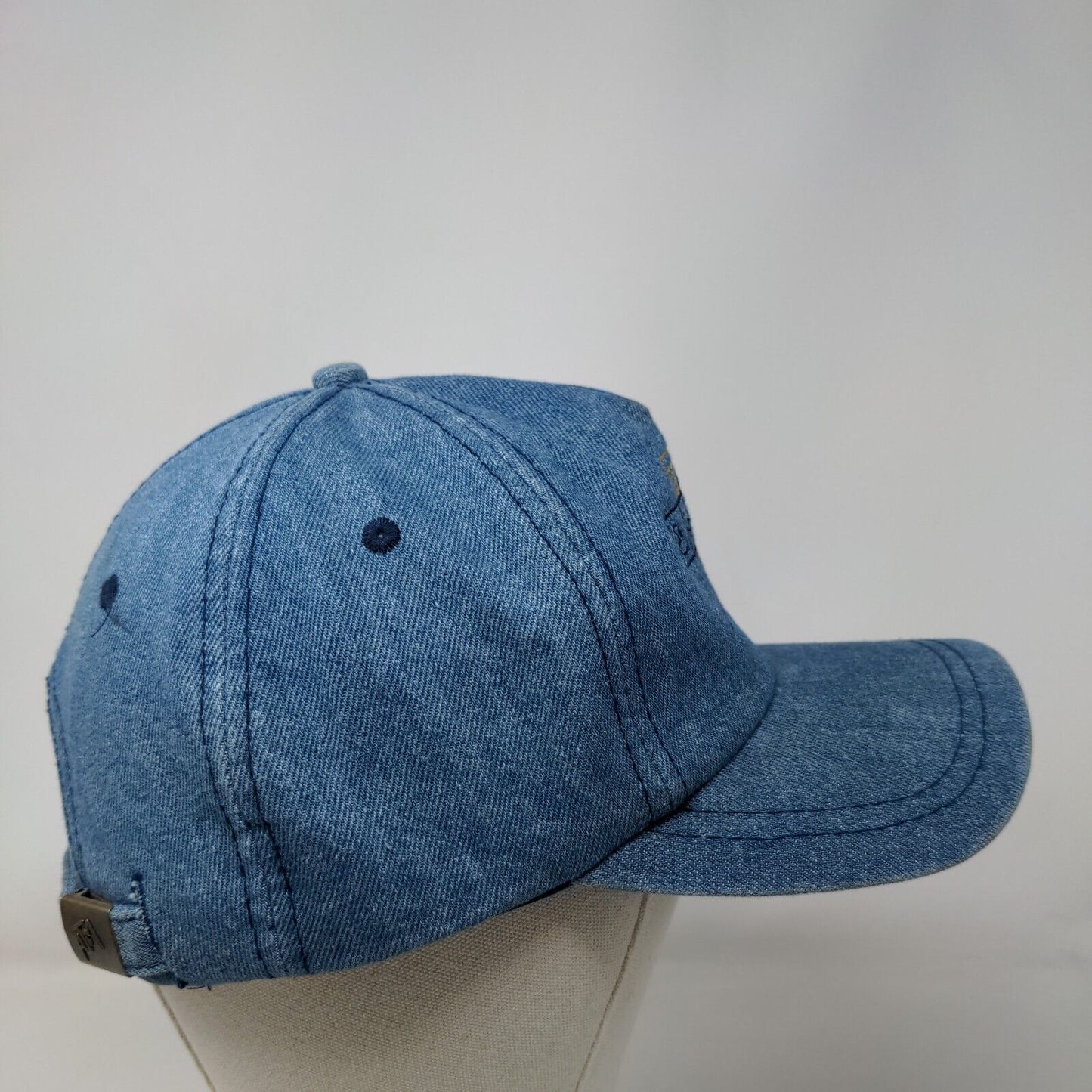 EJGC Edmonton Japanese Golf Club Blue One Size Adjustable Embroidered Denim