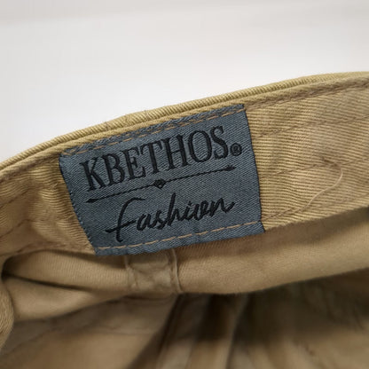KBETHOS Baseball Cap Beige One Size Alien Patch Distressed Cotton Slideback Hat