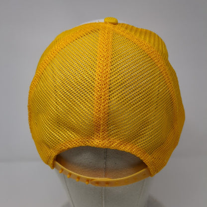 Niagara Falls Snapback Trucker Hat OSFA Orangish-Yellow Mesh Back