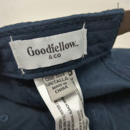 Goodfellow & Co Baseball Cap Blue One Size Strapback Leather Strap Cotton Hat