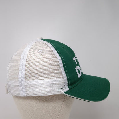 Team Dave Strapback Trucker Hat Green One Size Mesh Back Colorblock