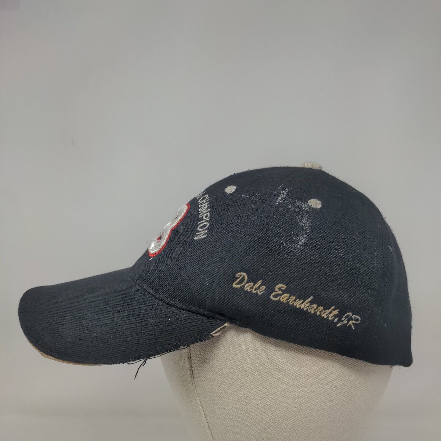 Dale Earnhardt Jr NASCAR Racing Champion Strapback Hat Black Embroidered Logo