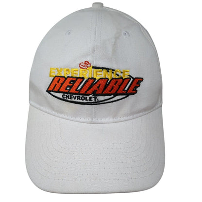 Experience Reliable Chevrolet Strapback Hat White OS Adjustable Embroidered