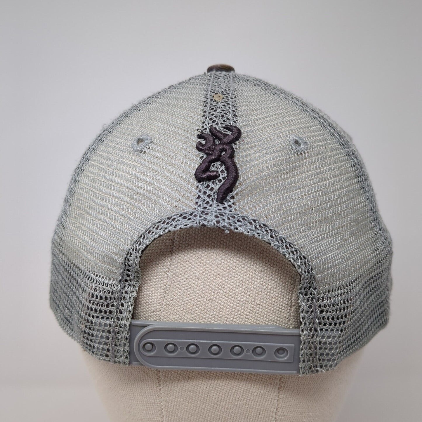 Browning Flag Snapback Trucker Hat Multi One Size Mesh Back Adjustable