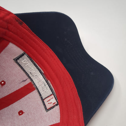 D.L. Evans Bank Idaho Strapback Hat Red One Size Adjustable Embroidered