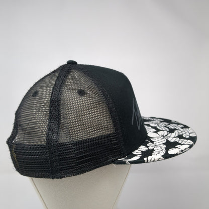 T. Patterson Snapback Trucker Hat Black One Size Adjustable Mesh Back Otto