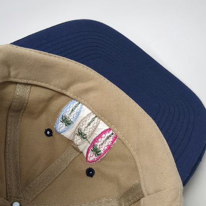 Nissin Cap Baseball Cap Beige Blue One Size Aruba Surfboards Slideback Hat