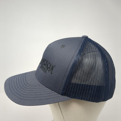 The San Franciscan Roaster Co. Snapback Trucker Hat Blue OS Mesh Back Richardson