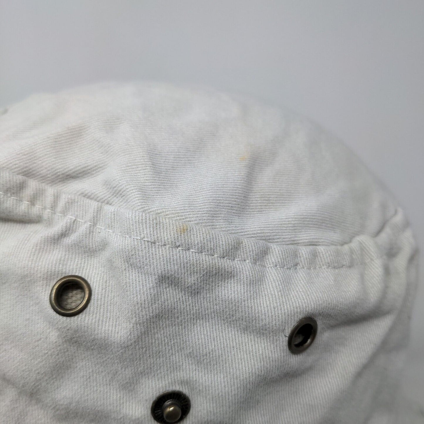 USA Football Men's Bucket Hat Gray Chin Strap 100% Cotton Embroidered Logo