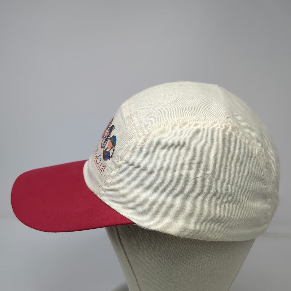 Pleasant Company 5 Panel White Red Hat One Size American Girls Club Graphic