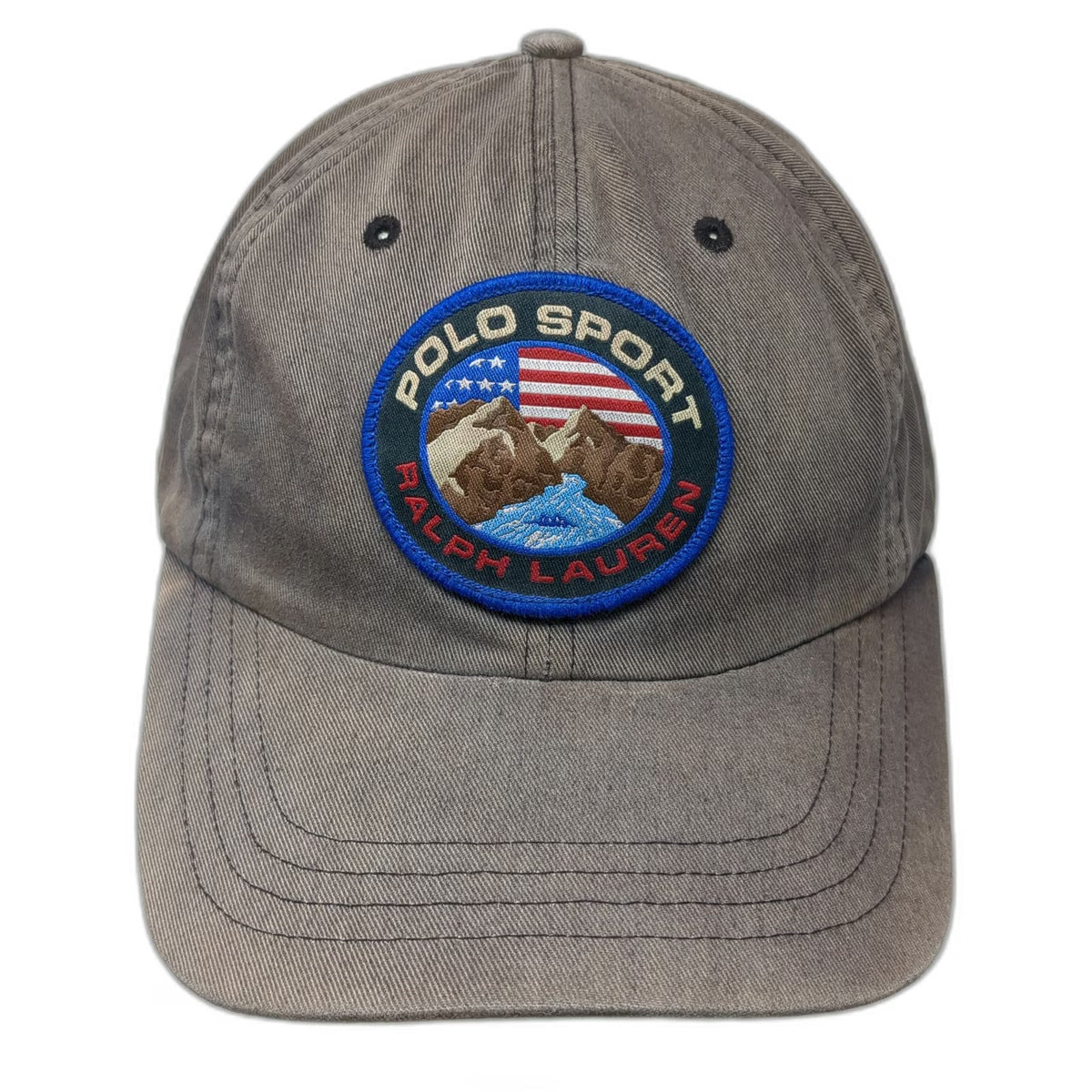Polo Sport Ralph Lauren Baseball Cap Blue One Size Mountain Patch Slideback Hat