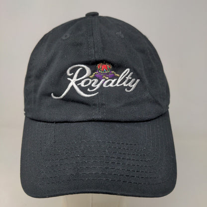 Field Grade Men's Slideback Hat Black Embroidered Royalty Logo Cotton